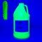 milo Fluorescent Green Neon Acrylic Paint | 64 oz Bottle Half Gallon | Glows UV in Black Light | Non-Toxic Made in USA | Bulk Art Paint for Party, Student, Classroom, Artist